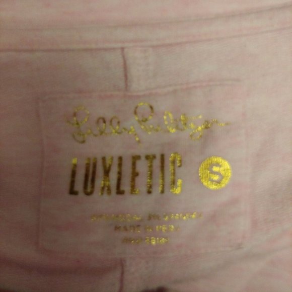 Lilly Pulitzer luxletic oversize blush pink long sleeve top small - Picture 4 of 13